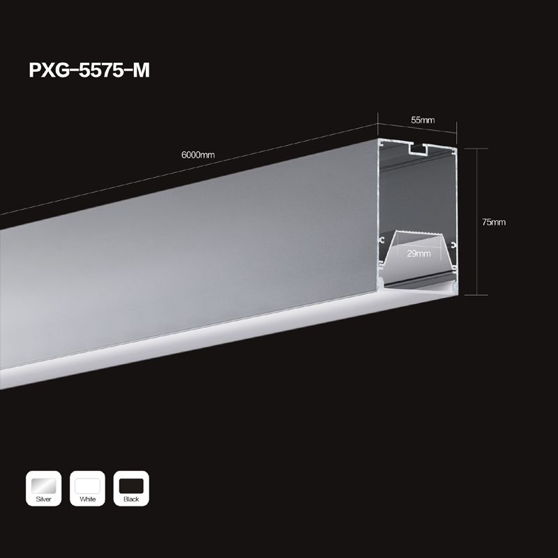 Nhôm LED chiếu sáng hồ sơ đùn hồ sơ rỗng cho ứng dụng dải LED