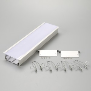 Cấu hình nhôm lõm 0,5m 1m 2m cho ứng dụng ánh sáng dải LED