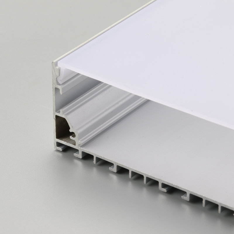 Hồ sơ nhôm nhôm với PC khuếch tán hình dạng phẳng cho dải LED