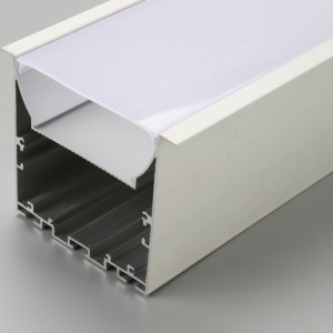 Hồ sơ 76X76 cho đèn LED hồ sơ LED hồ sơ nhôm hồ sơ LED chiếu sáng gián tiếp
