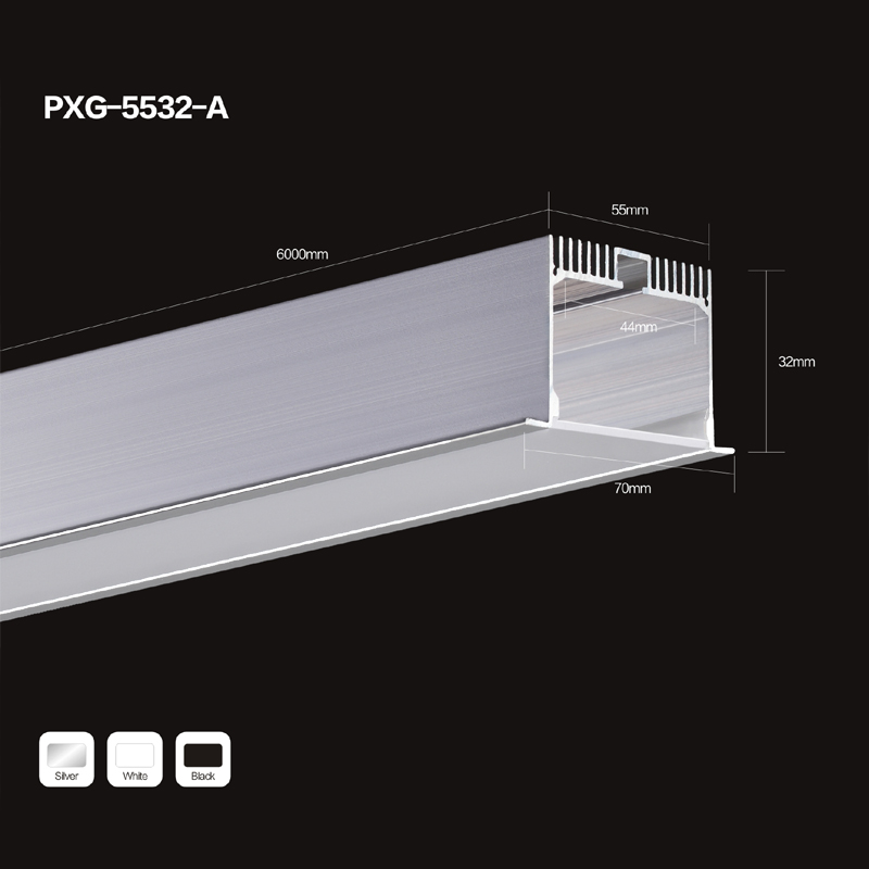 Hồ sơ nhôm ép đùn LED hồ sơ nhôm