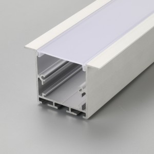 Lõm đèn LED tuyến tính với vỏ nhựa PC mờ và cấu hình nhôm