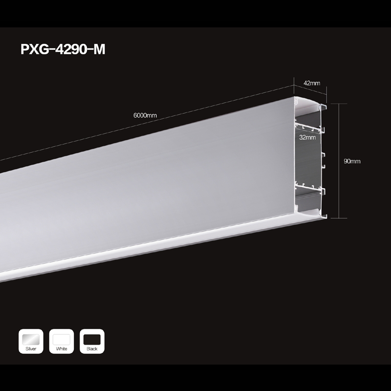 Đình chỉ / treo đèn LED vỏ với cấu hình nhôm và vỏ PC tốt