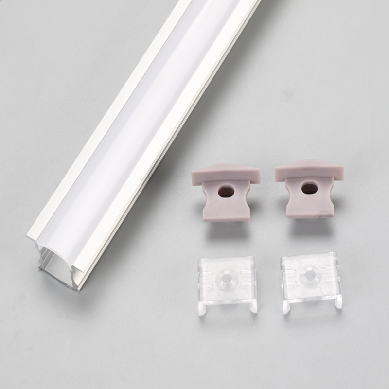 Lõm đèn LED tuyến tính với cấu hình nhôm anodize và vỏ PC màu trắng