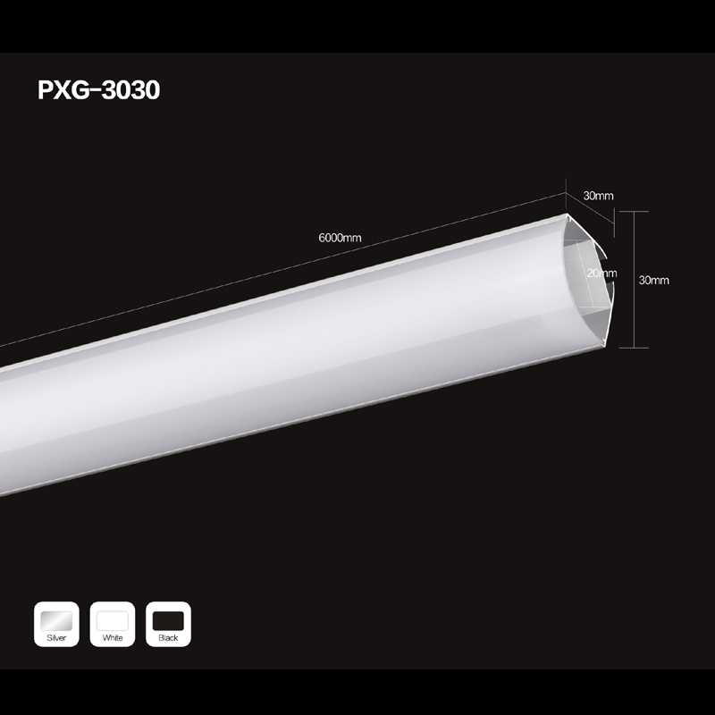 Hot bán tam giác LED nhôm hồ sơ tại chỗ cửa sổ nhôm hồ sơ ánh sáng
