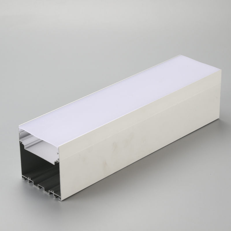 Vỏ đèn LED độc lập vỏ nhôm lõm tuyến tính với bộ khuếch tán nhựa