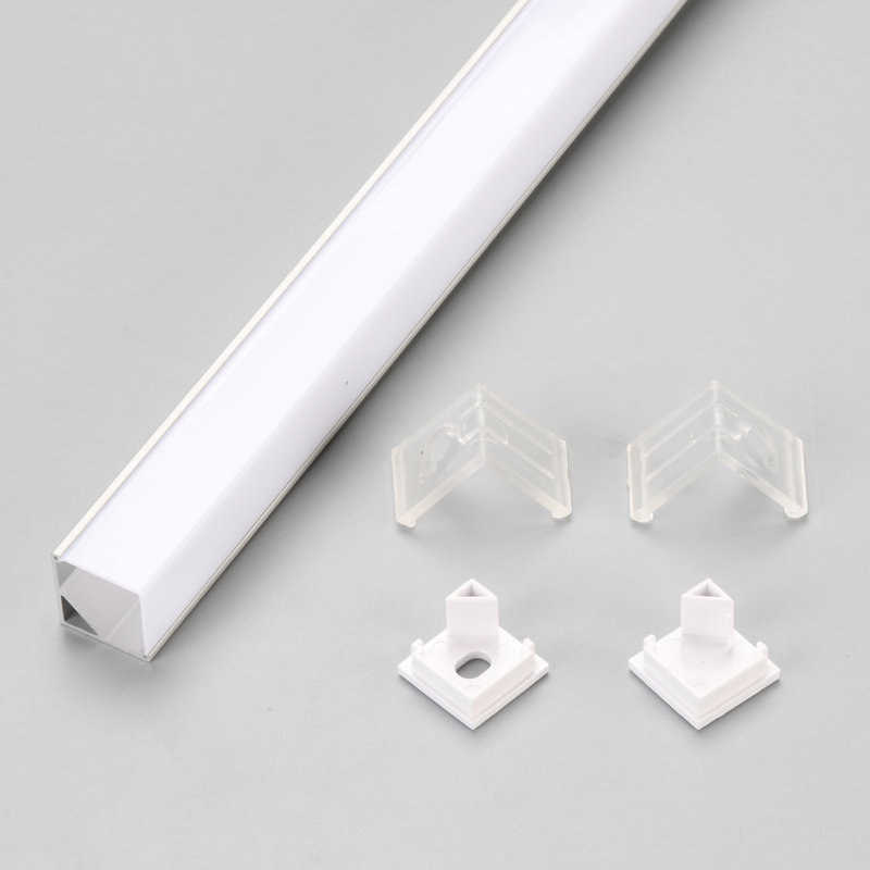 Hồ sơ kênh nhôm dải 90 độ bạc